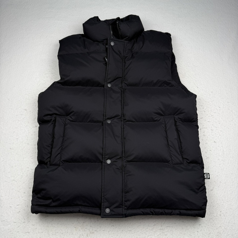 Aritzia The Super Puff Vest Mens Medium Black Down Puffer Full Zip Outdoor